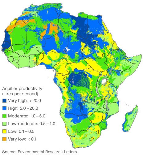 Resources In Africa Map