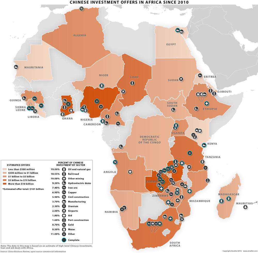 Resources In Africa Map