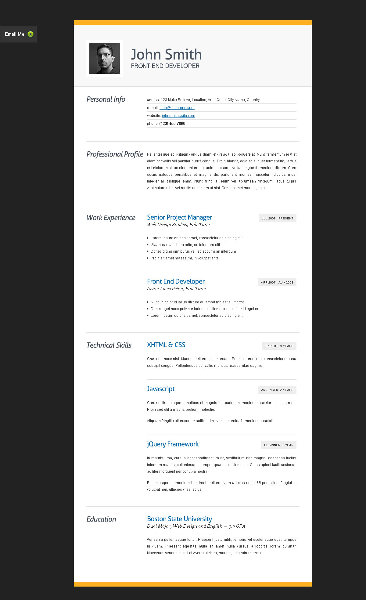 Resumes Online Examples