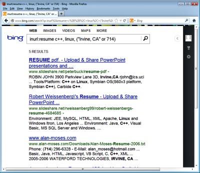 Resumes Online Search