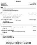 Resumes Templates Free