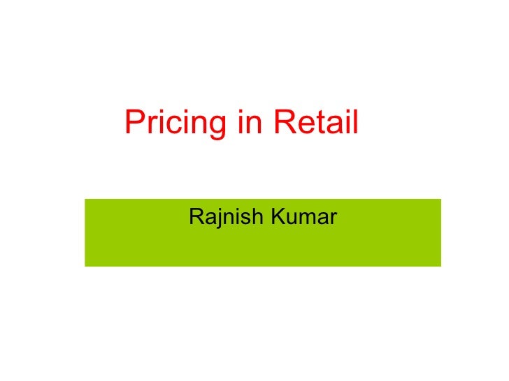 Retail Pricing Strategies Ppt