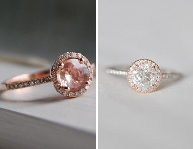 Rose Gold Engagement Rings Images