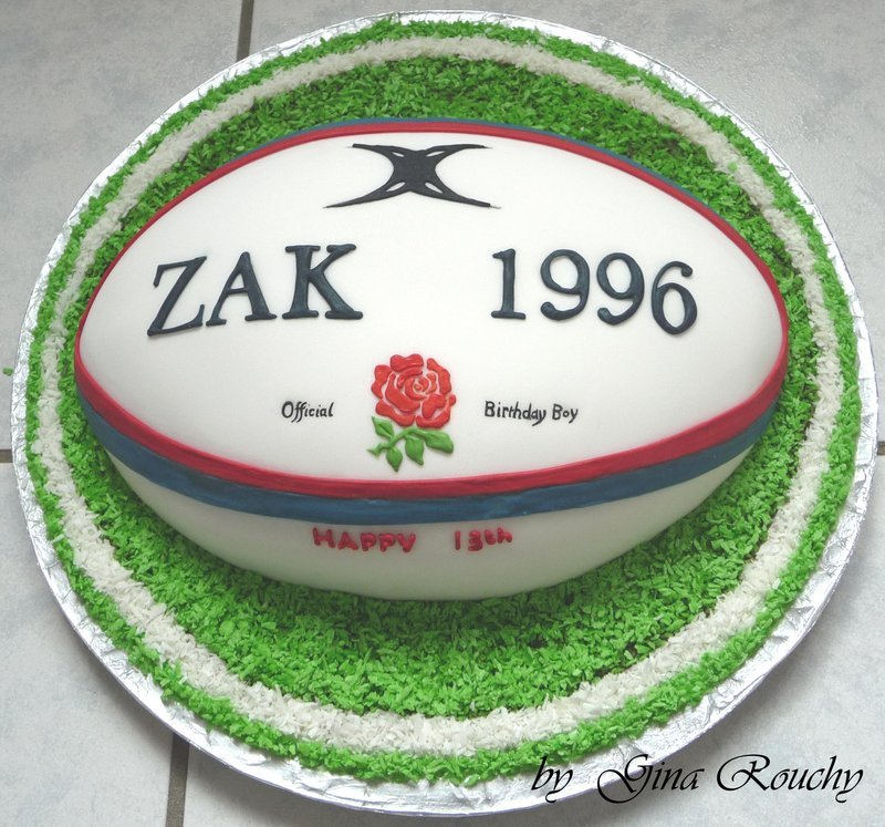 Rugby Ball Cake