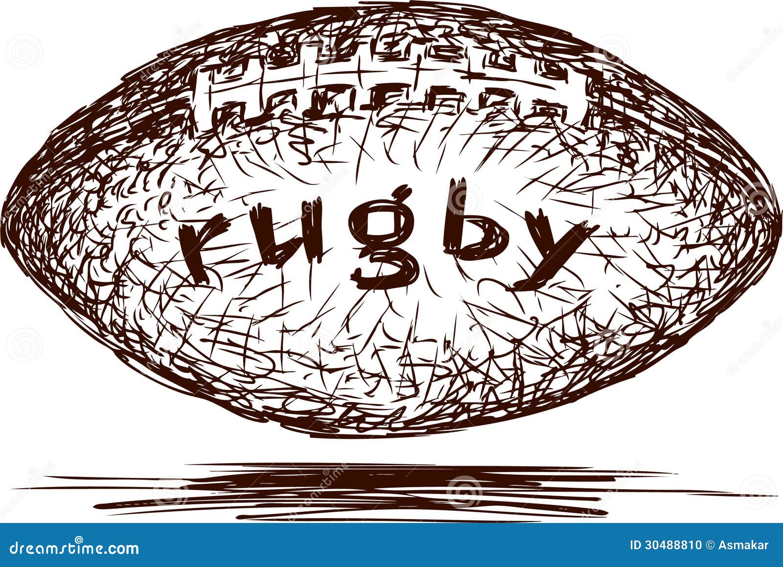 Rugby Ball Vector