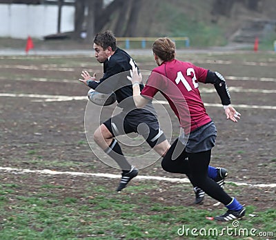 Rugby Players In Action