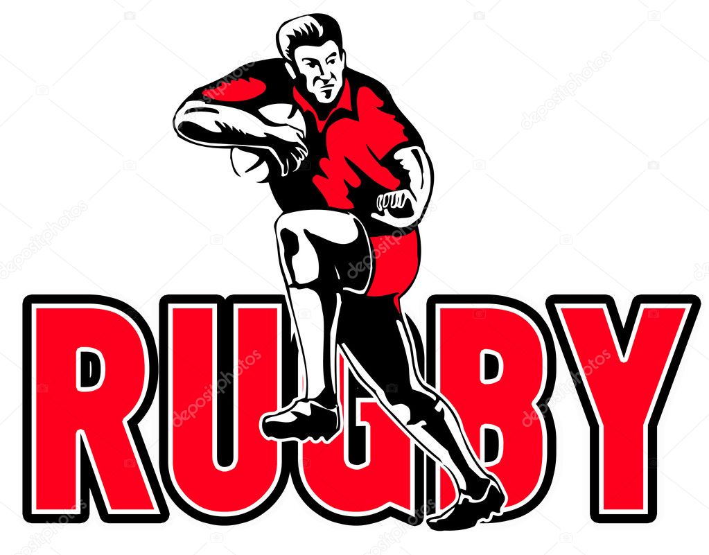 Rugby Players Running