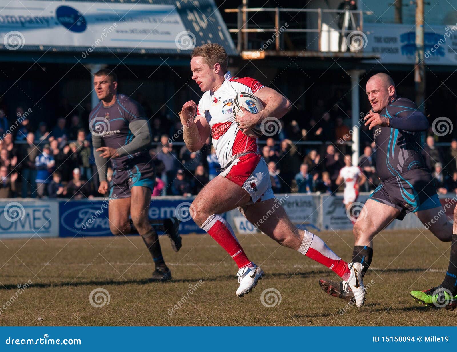 Rugby Players Running