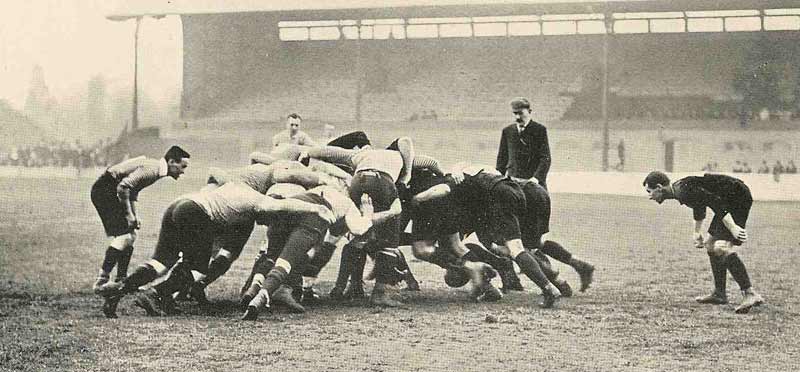 Rugby Scrum All Blacks