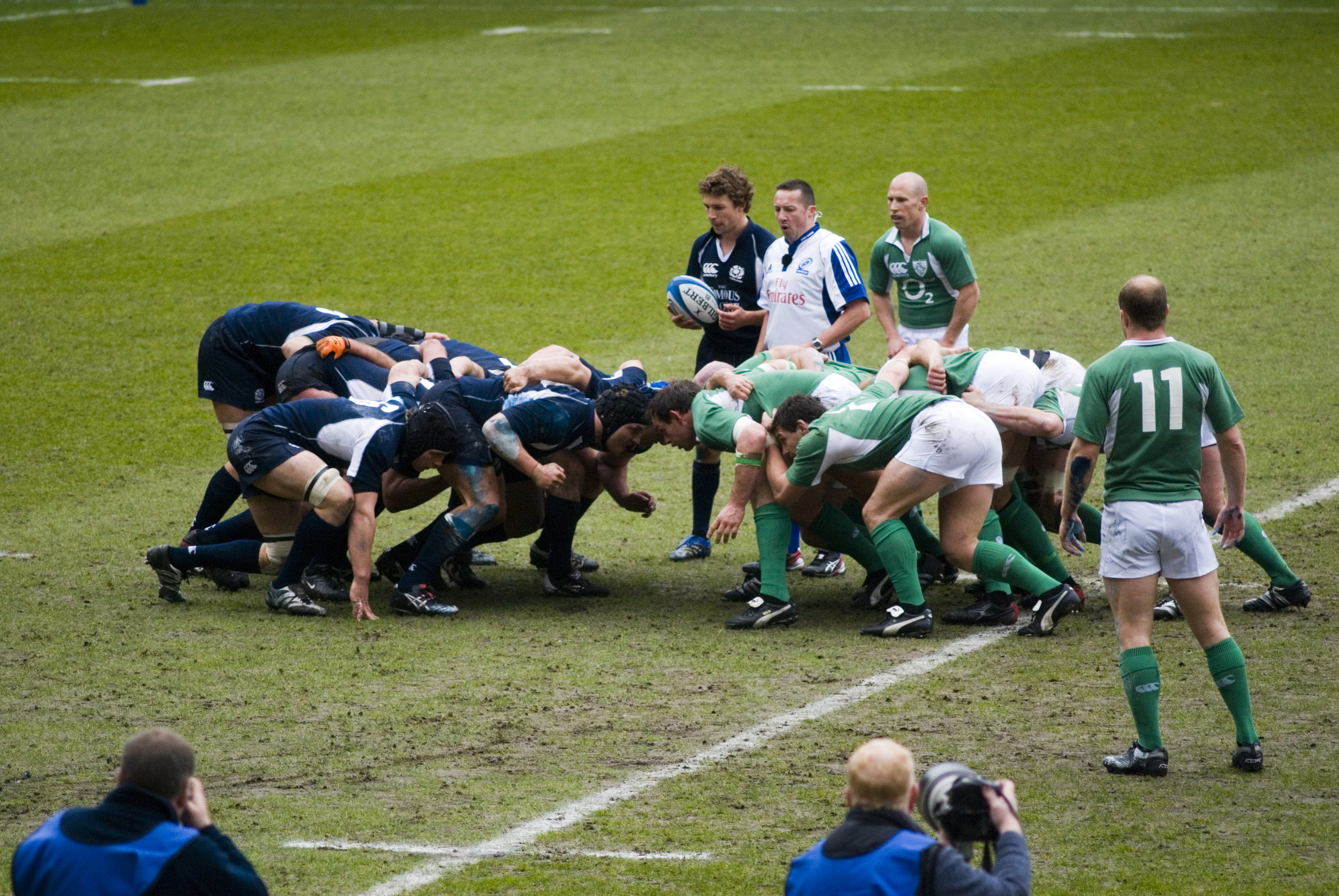 Rugby Scrum All Blacks