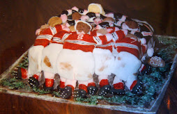 Rugby Scrum Cake