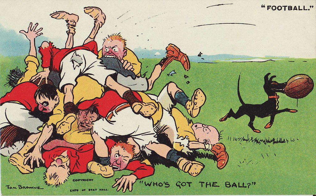 Rugby Tackle Cartoon