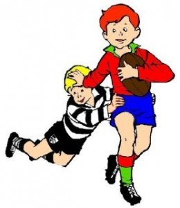 Rugby Tackle Cartoon