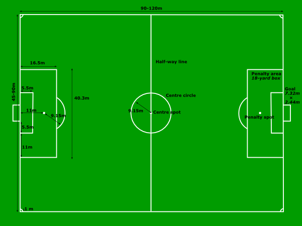 Rugby Union Field Positions