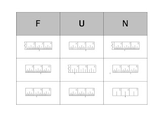 Ruler Inches Measurements