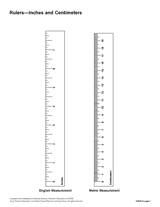 Ruler Measurements Centimeters