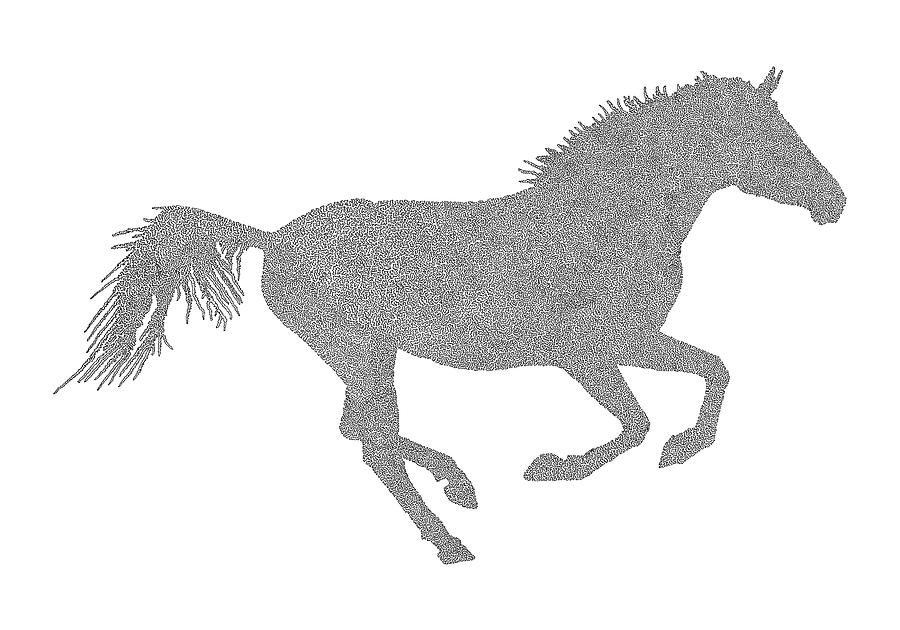 Running Horse Drawing