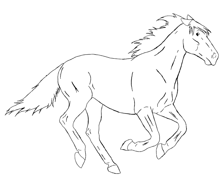 Running Horse Drawing