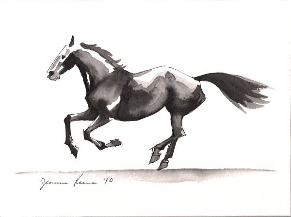 Running Horse Drawing