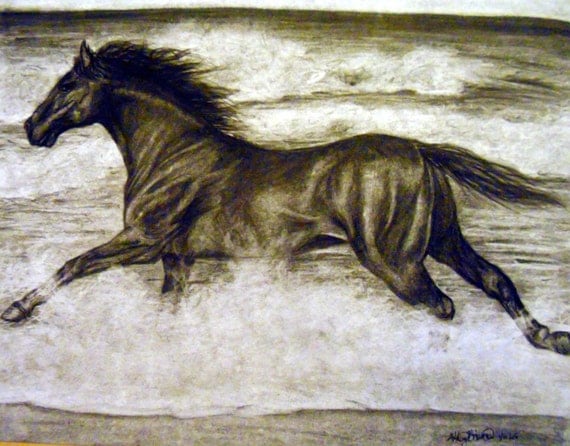 Running Horse Drawings In Pencil