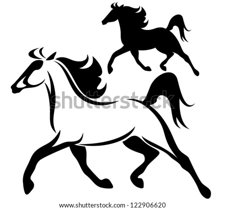 Running Horse Silhouette