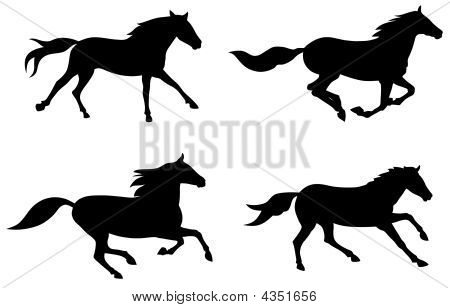 Running Horse Silhouette