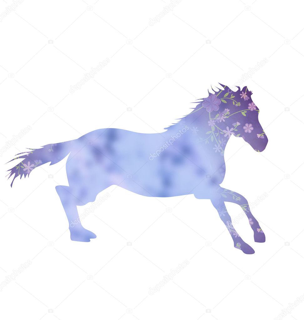 Running Horse Silhouette