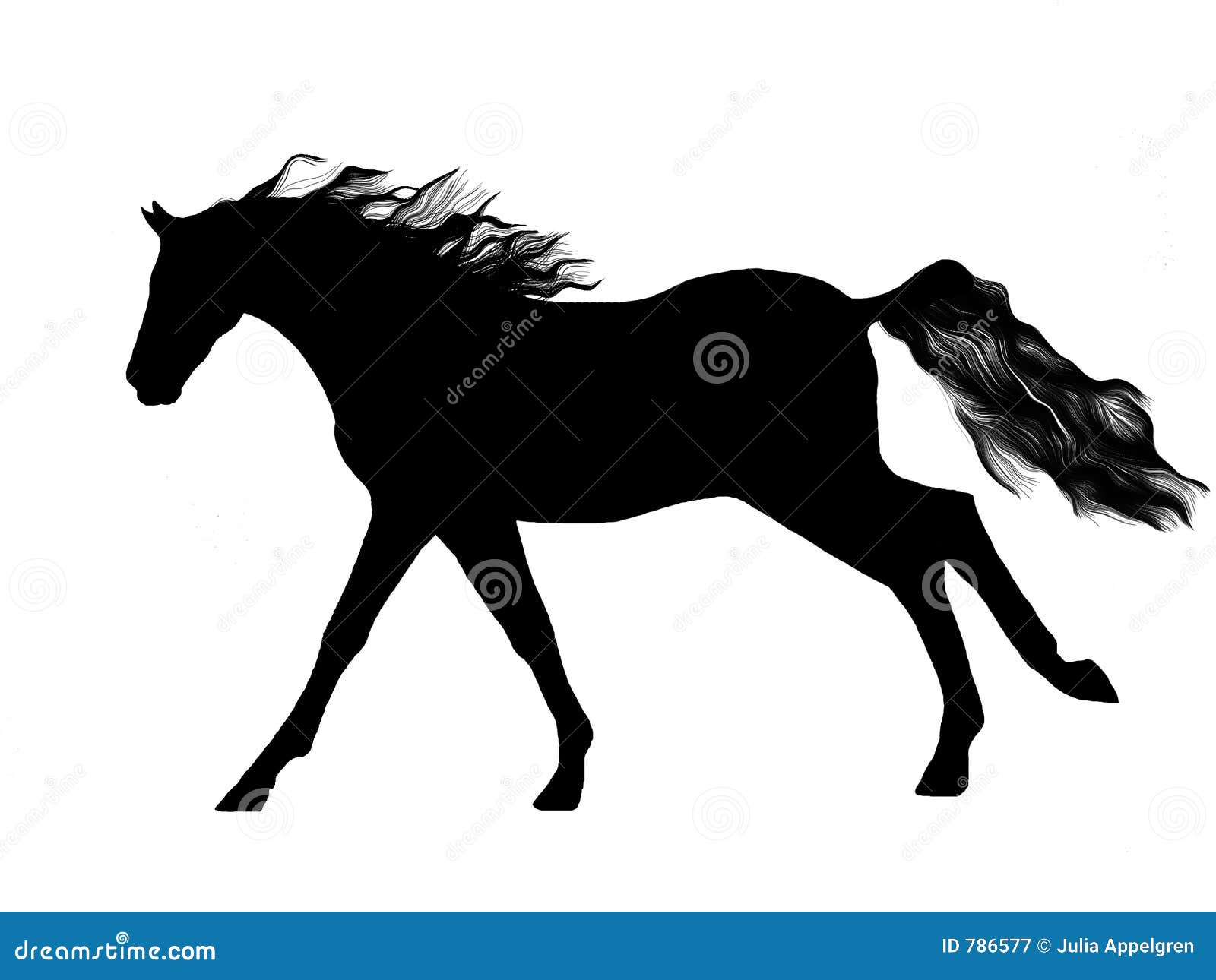 Running Horse Silhouette