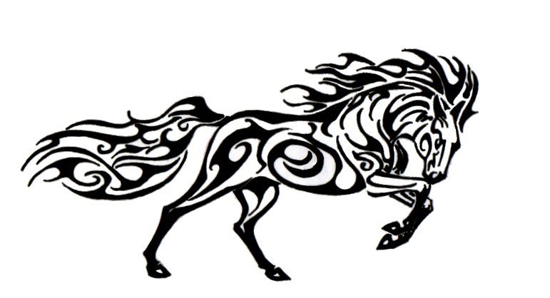 Running Horse Tattoo