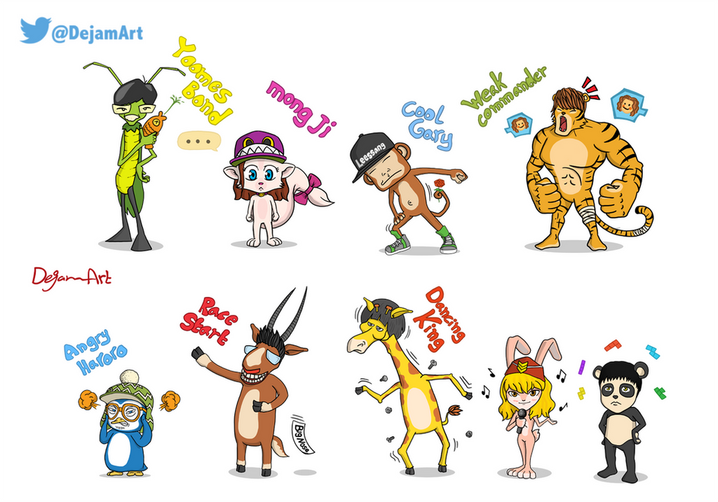 Running Man Cartoon