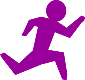 Running Man Silhouette Clip Art Free