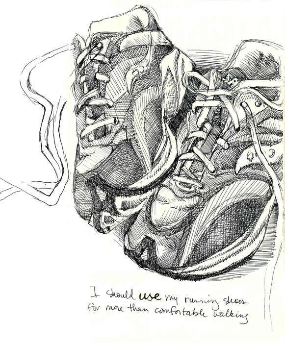 Running Shoes Drawing