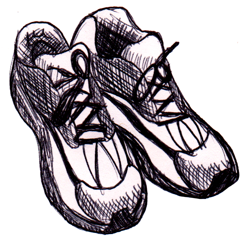 Running Shoes Drawing