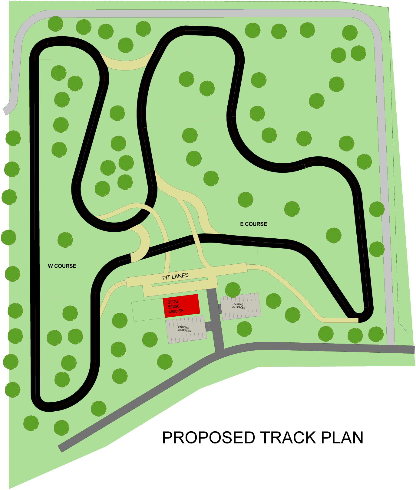 Running Track Diagram