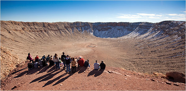 Russian Meteor Crater Size