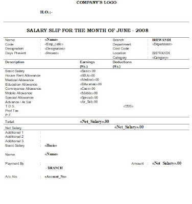 Salary Slip