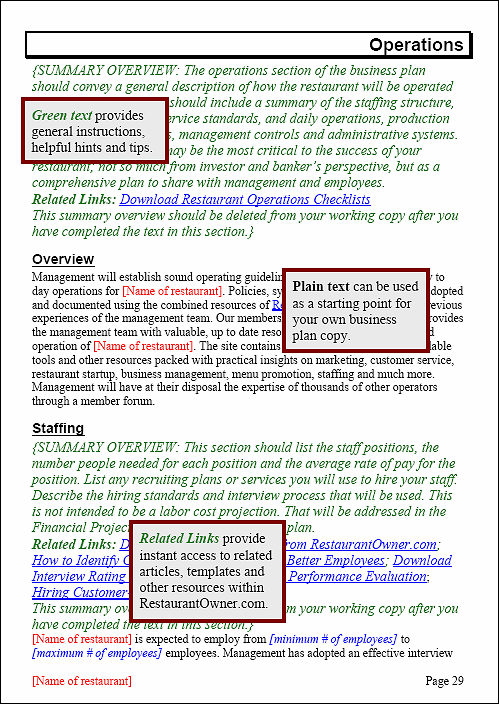 Sample Business Model Template