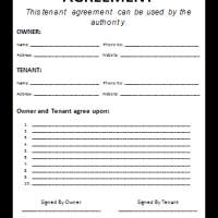 Sample Tenancy Agreement Template