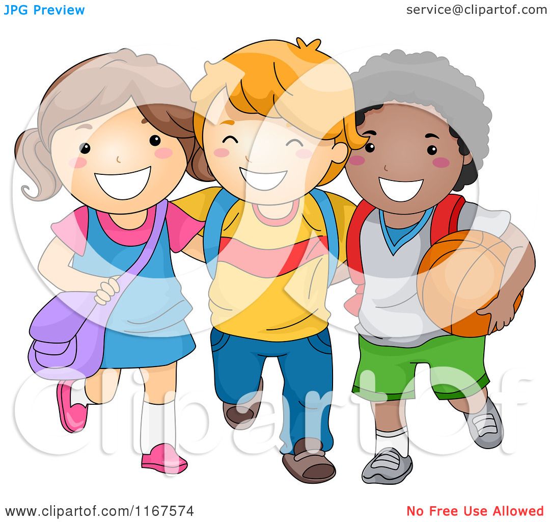 School Children Cartoon