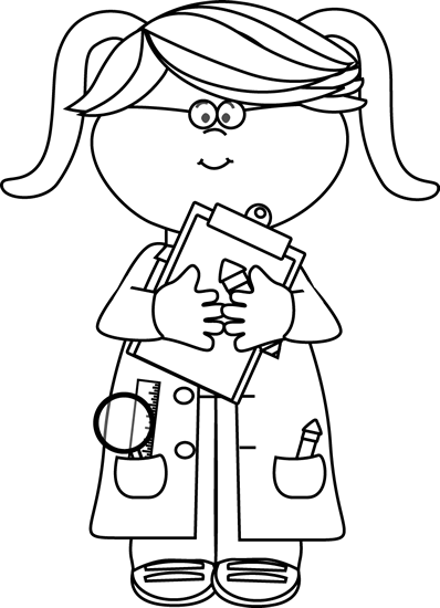 Science Clipart Black And White