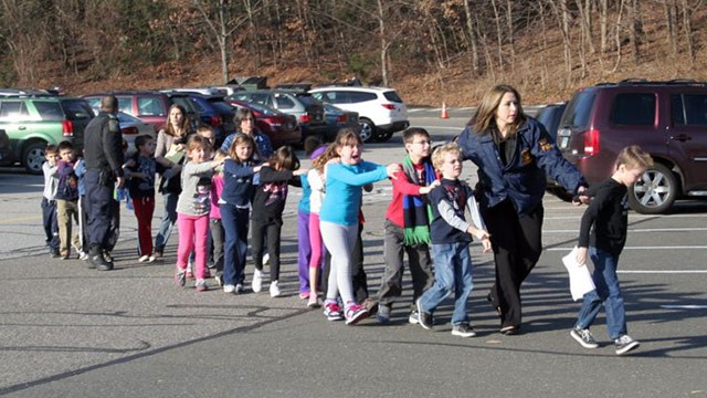 Security Camera Footage Of Sandy Hook Shooting