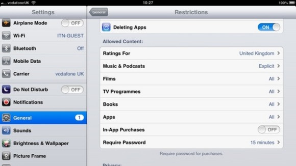 Settings App On Ipad