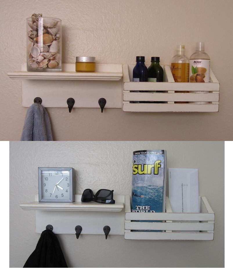 Shabby Chic Shelves With Hooks