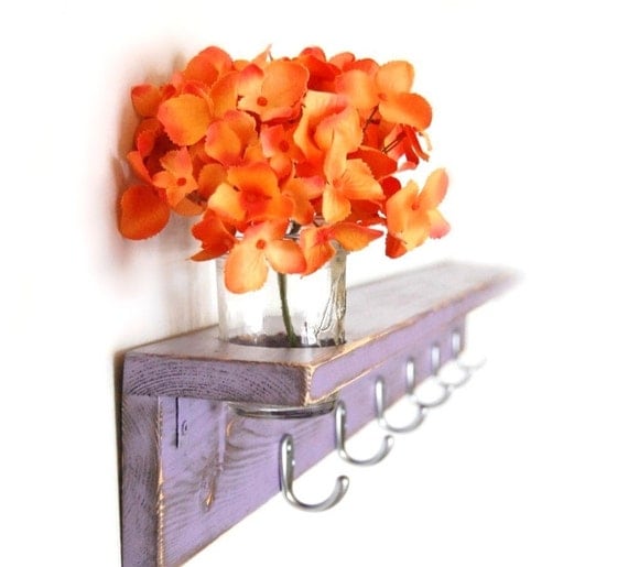 Shabby Chic Shelves With Hooks