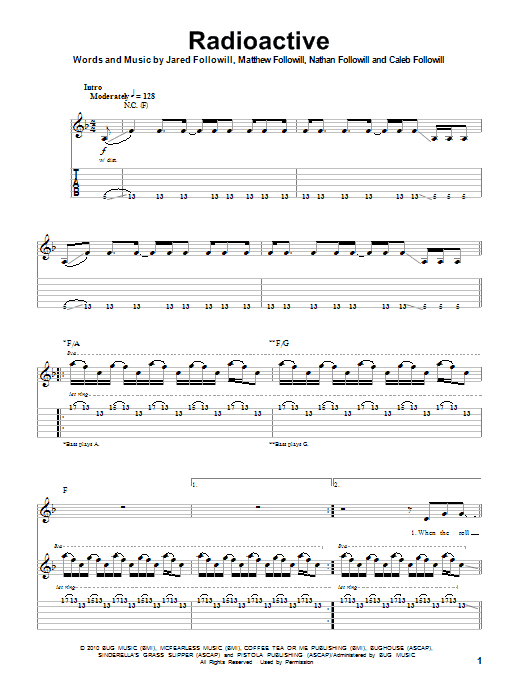 Sheet Music Radioactive