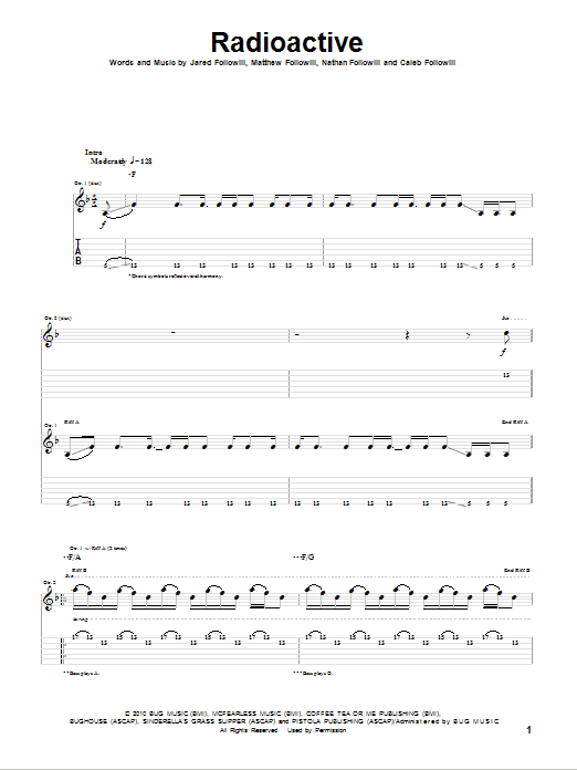 Sheet Music Radioactive