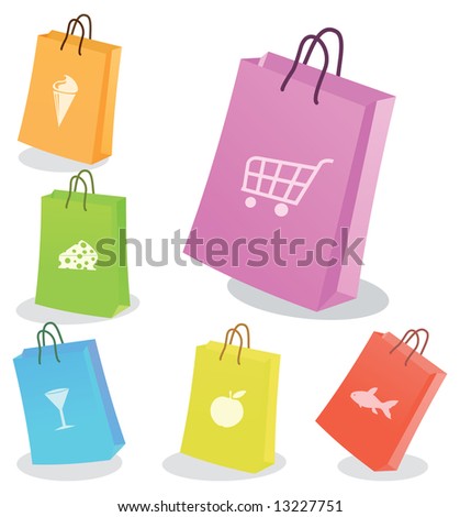 Shopping Bags Vector Free