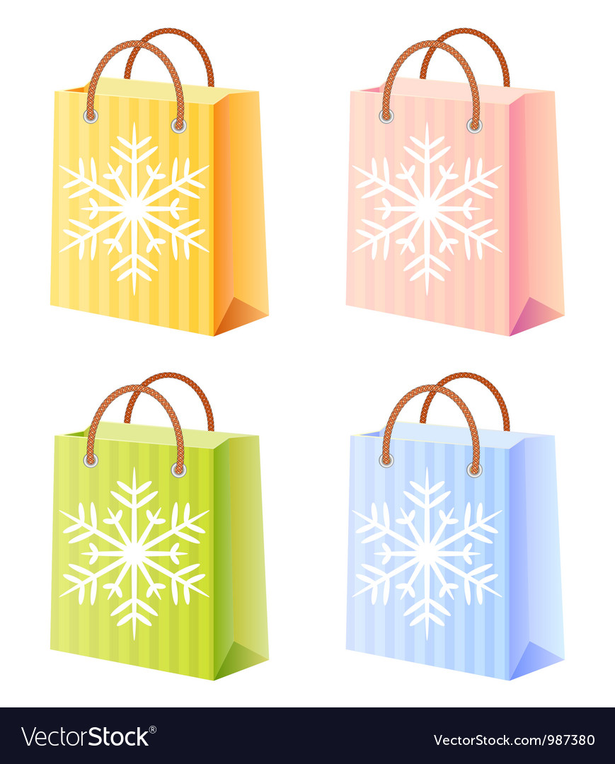 Shopping Bags Vector Free