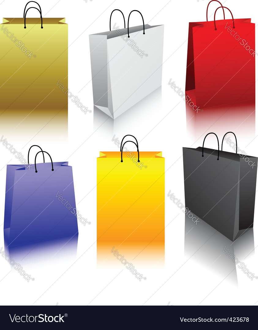 Shopping Bags Vector Free