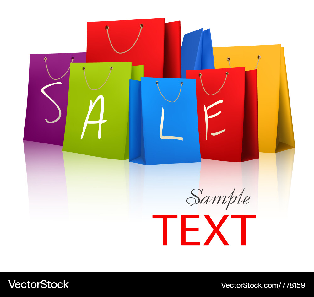 Shopping Bags Vector Free